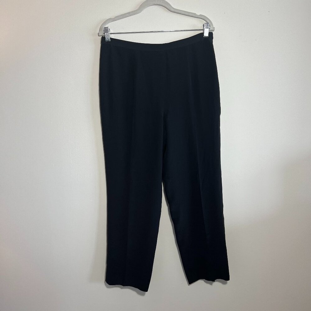 Talbots 100% Silk Black pants size 10